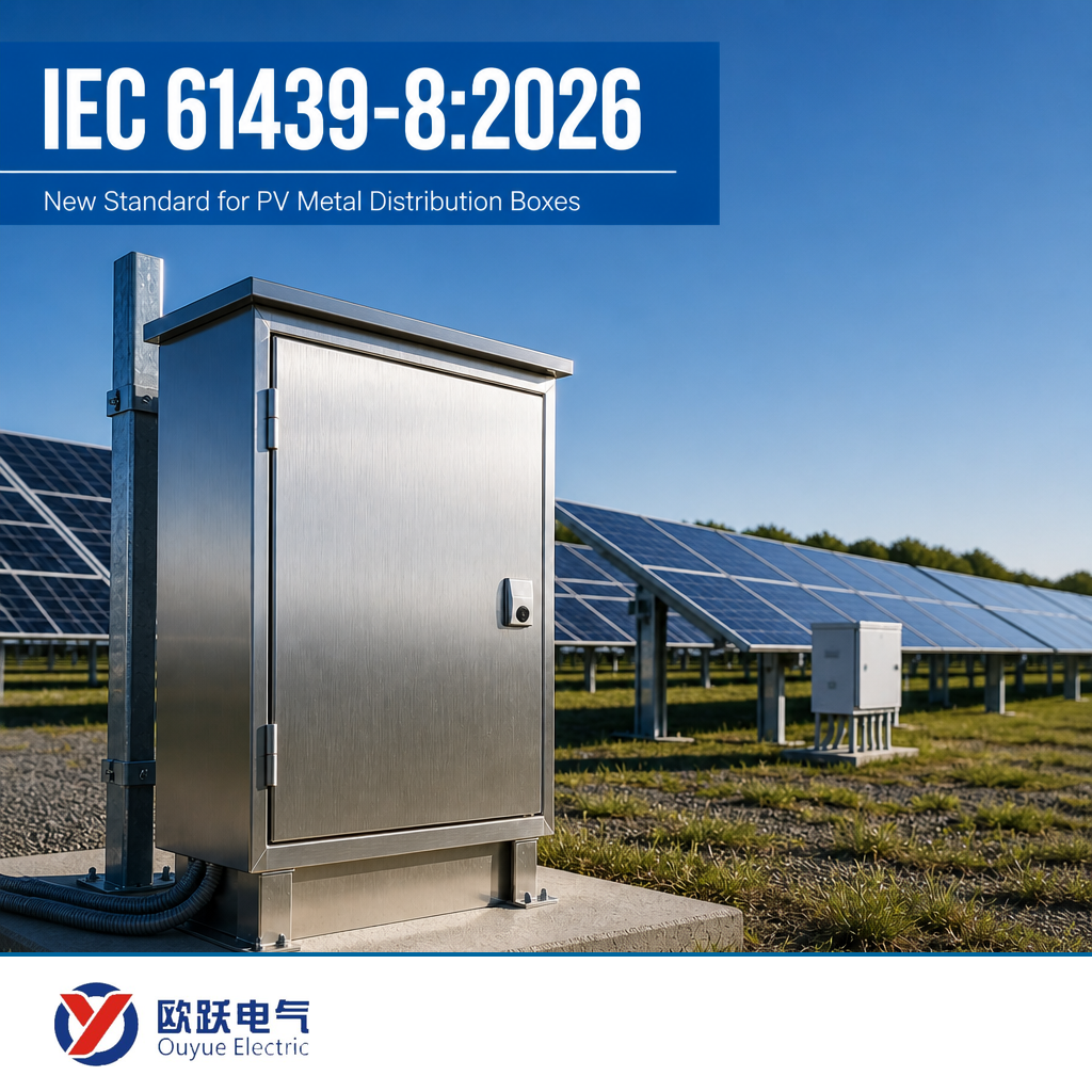IEC 61439-8 Anyar: Aturan 2026 kanggo Kotak Distribusi Logam PV